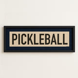 Framed Pickleball Art Scroll Sign - Tejas Country Club