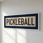 Framed Pickleball Art Scroll Sign - Tejas Country Club