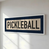 Framed Pickleball Art Scroll Sign - Tejas Country Club