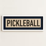Framed Pickleball Art Scroll Sign - Tejas Country Club