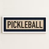 Framed Pickleball Art Scroll Sign - Tejas Country Club