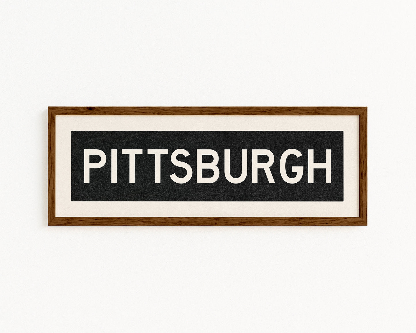 Framed Pittsburgh Pennsylvania Bus Scroll - Tejas Country Club