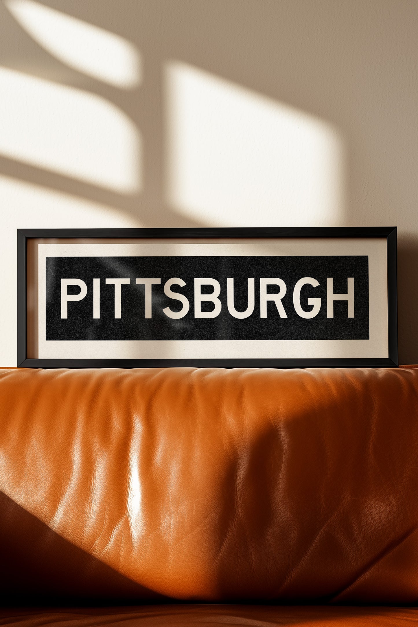 Framed Pittsburgh Pennsylvania Bus Scroll - Tejas Country Club