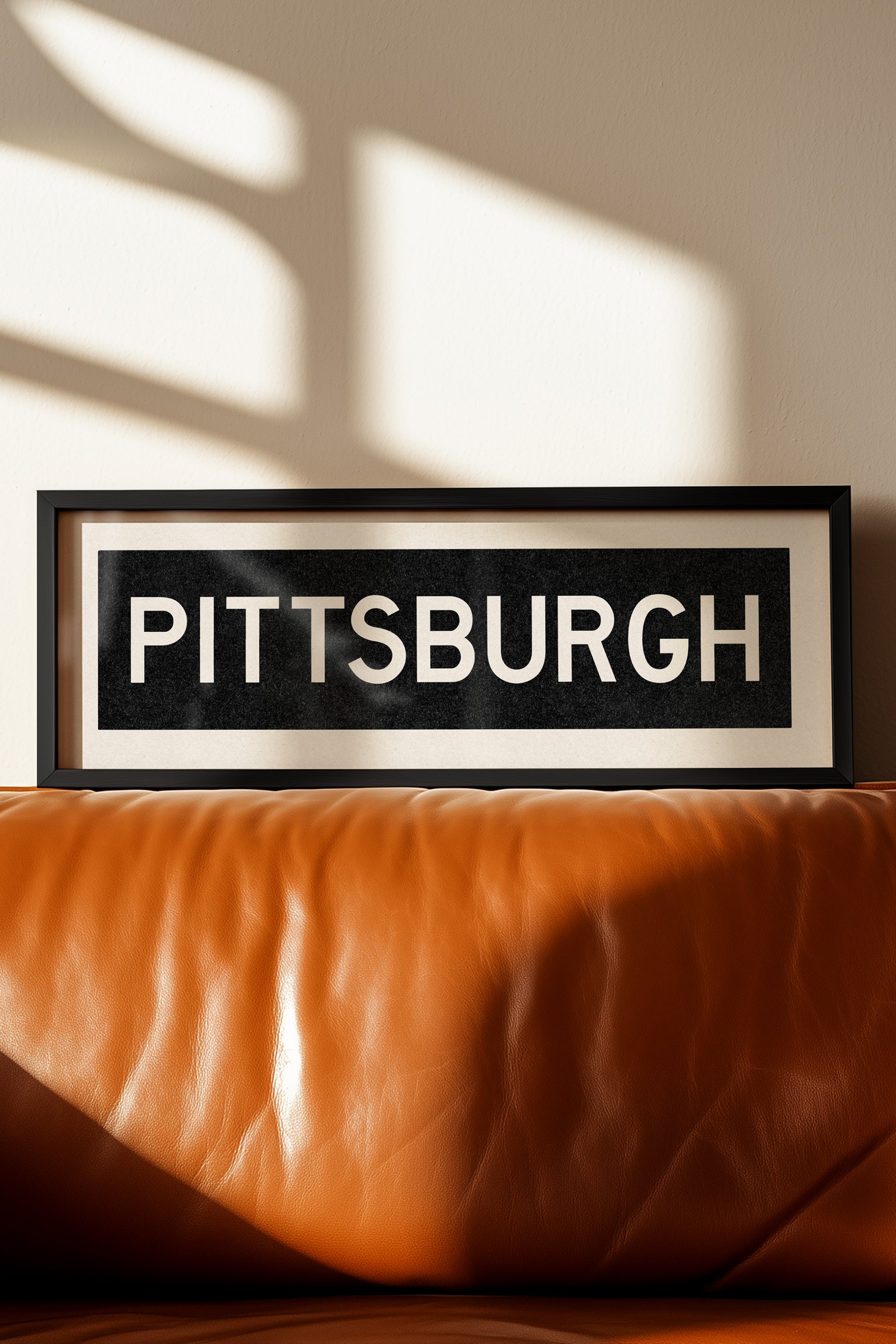 Framed Pittsburgh Pennsylvania Bus Scroll - Tejas Country Club