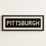 Framed Pittsburgh Pennsylvania Bus Scroll - Tejas Country Club