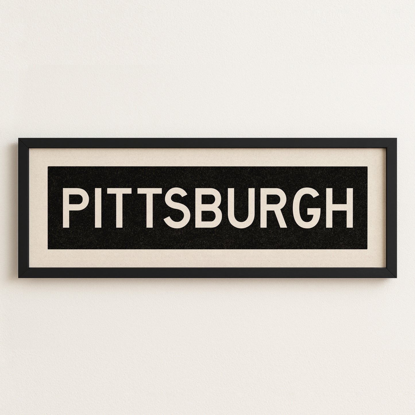 Framed Pittsburgh Pennsylvania Bus Scroll - Tejas Country Club