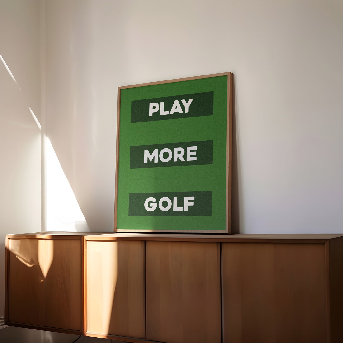 Play More Golf Art Poster Print