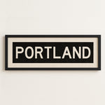 Framed Portland Oregon Bus Scroll - Tejas Country Club