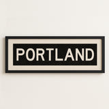 Framed Portland Oregon Bus Scroll - Tejas Country Club