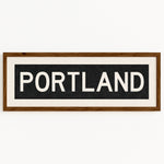 Framed Portland Oregon Bus Scroll - Tejas Country Club