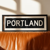 Framed Portland Oregon Bus Scroll - Tejas Country Club