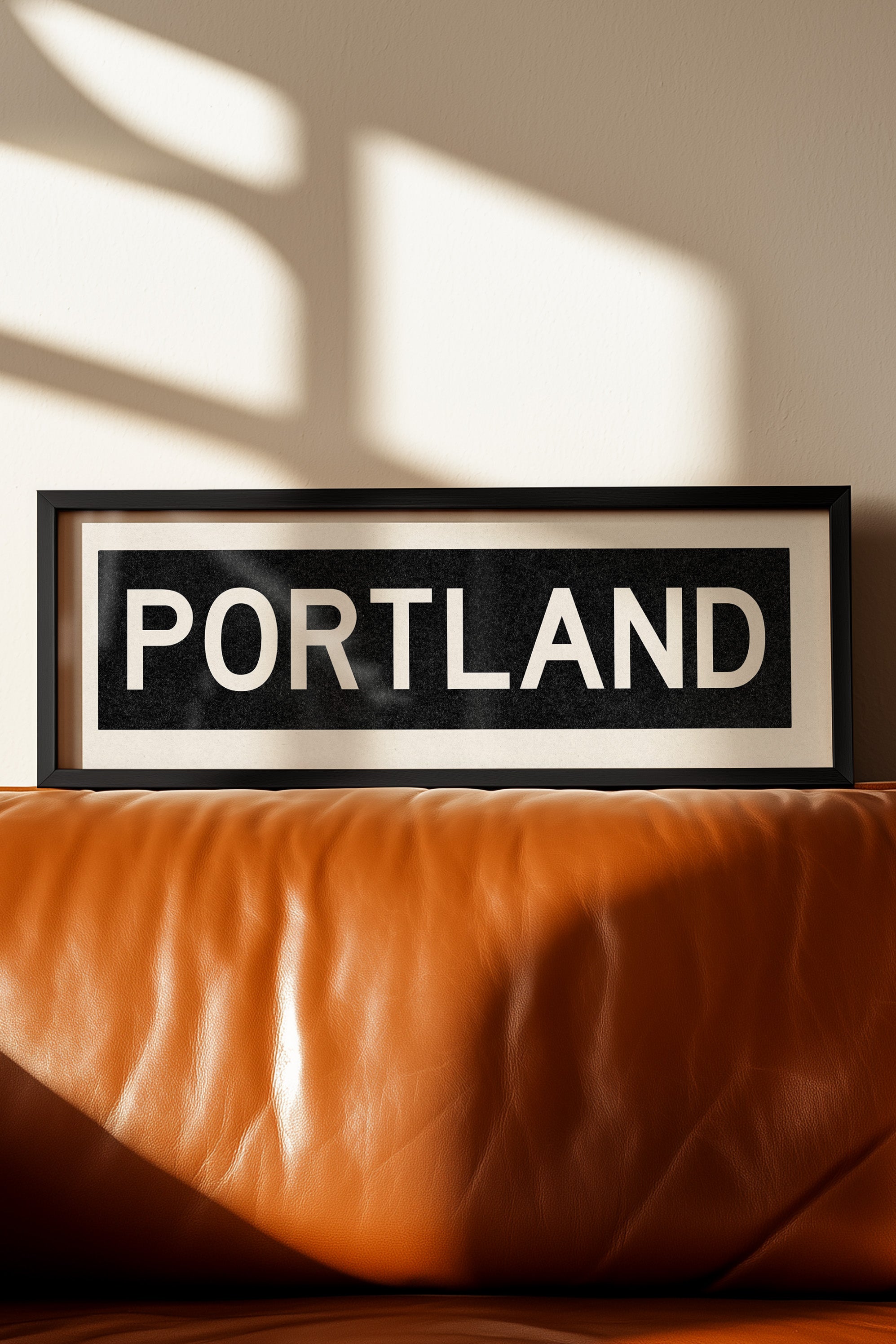 Framed Portland Oregon Bus Scroll - Tejas Country Club