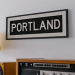 Framed Portland Oregon Bus Scroll - Tejas Country Club