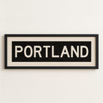Framed Portland Oregon Bus Scroll - Tejas Country Club