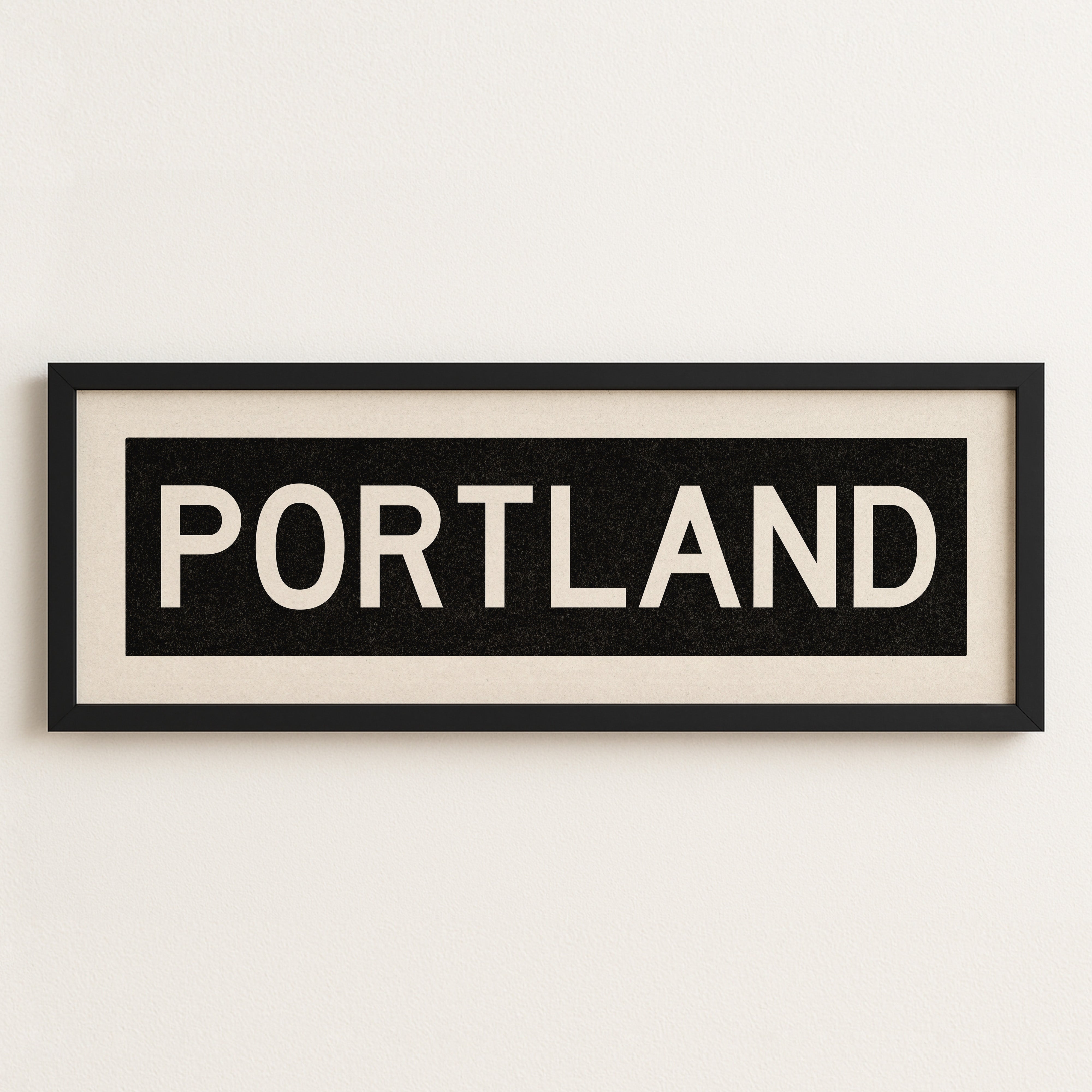 Framed Portland Oregon Bus Scroll - Tejas Country Club
