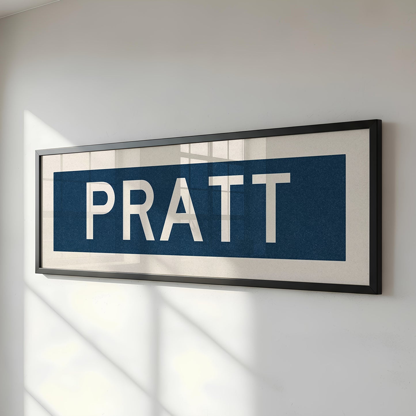 Framed Pratt Kansas Bus Scroll