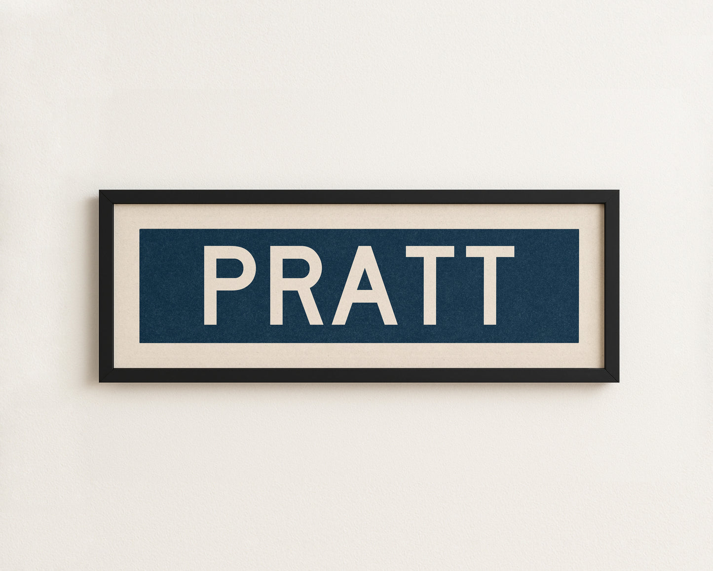 Framed Pratt Kansas Bus Scroll
