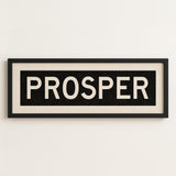 Framed Prosper Bus Scroll Sign