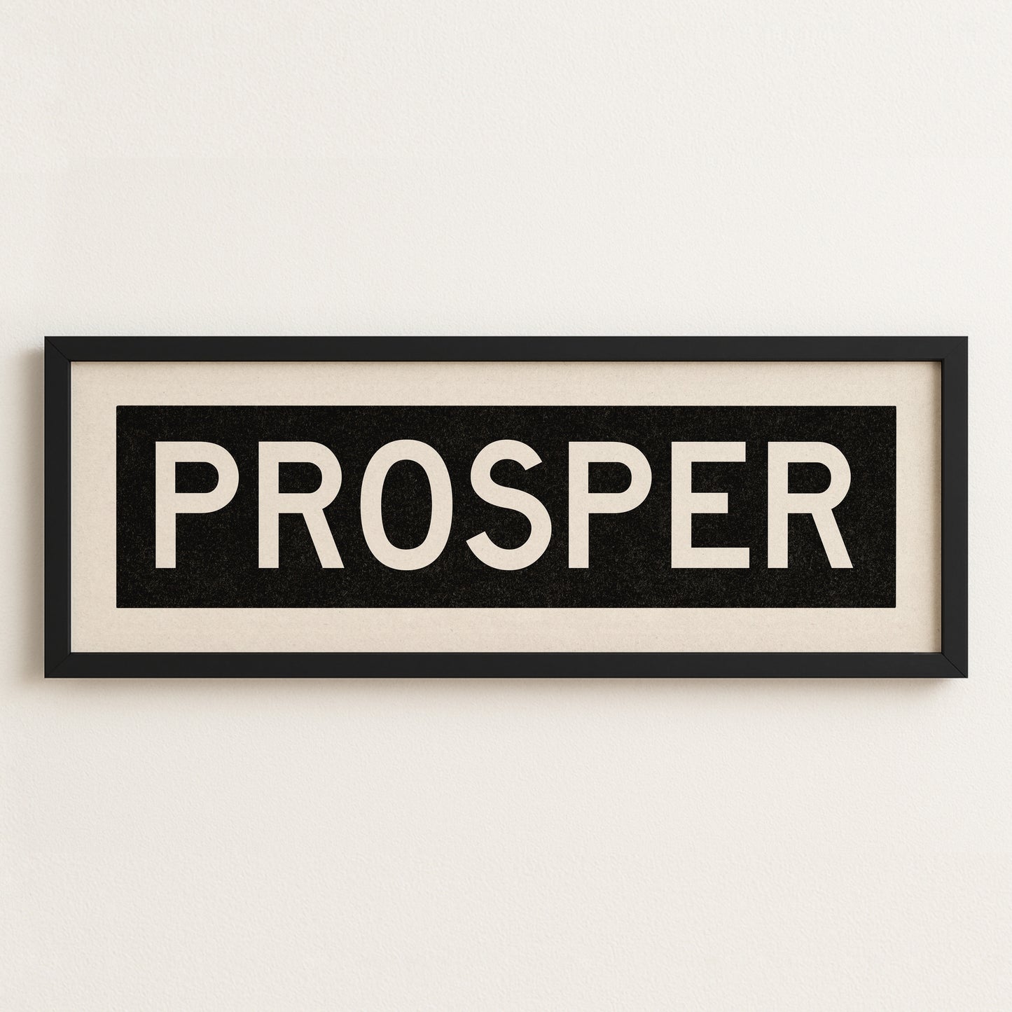 Framed Prosper Bus Scroll Sign