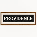 Framed Providence Rhode Island Bus Scroll - Tejas Country Club