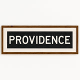 Framed Providence Rhode Island Bus Scroll - Tejas Country Club