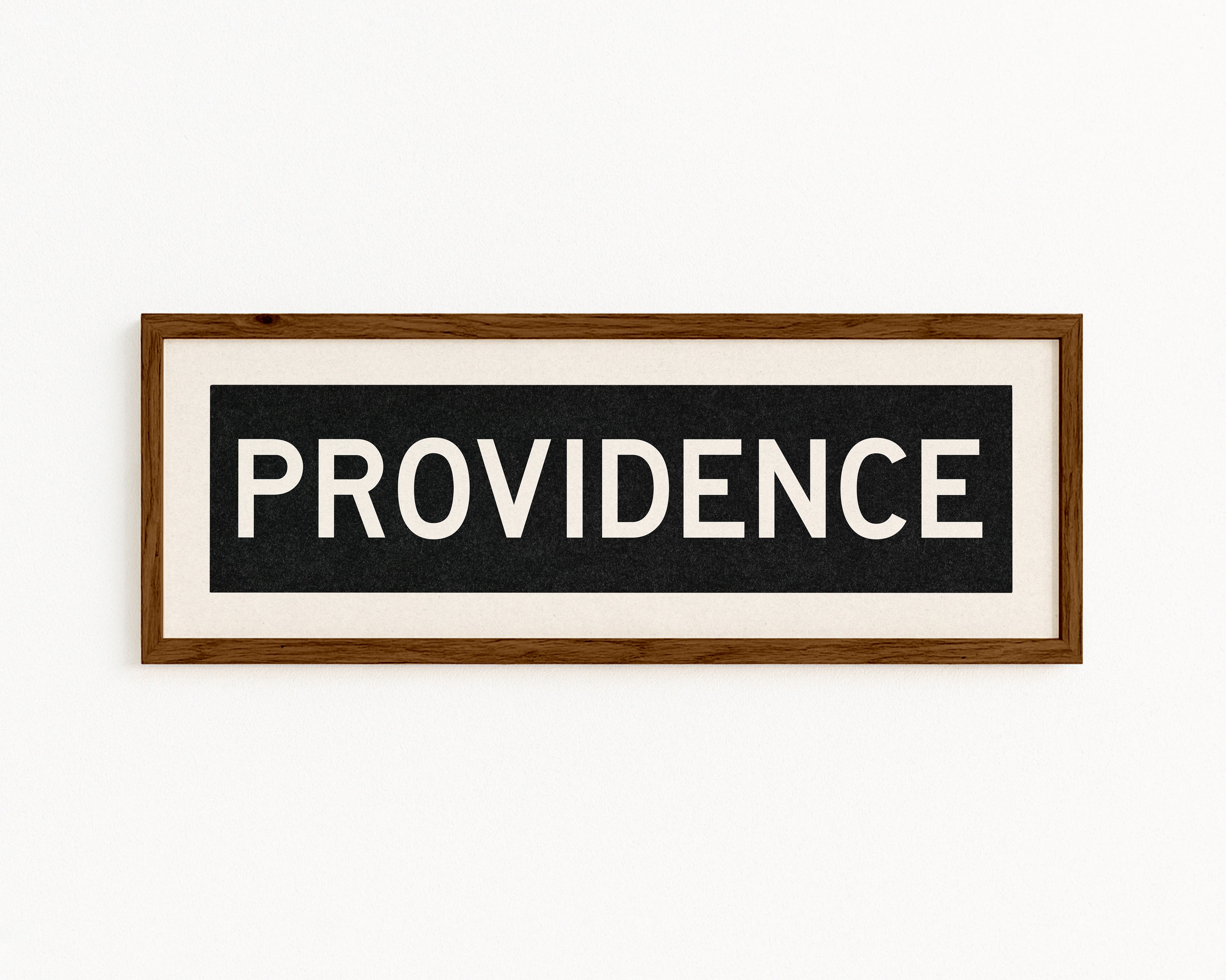 Framed Providence Rhode Island Bus Scroll - Tejas Country Club