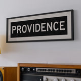 Framed Providence Rhode Island Bus Scroll - Tejas Country Club