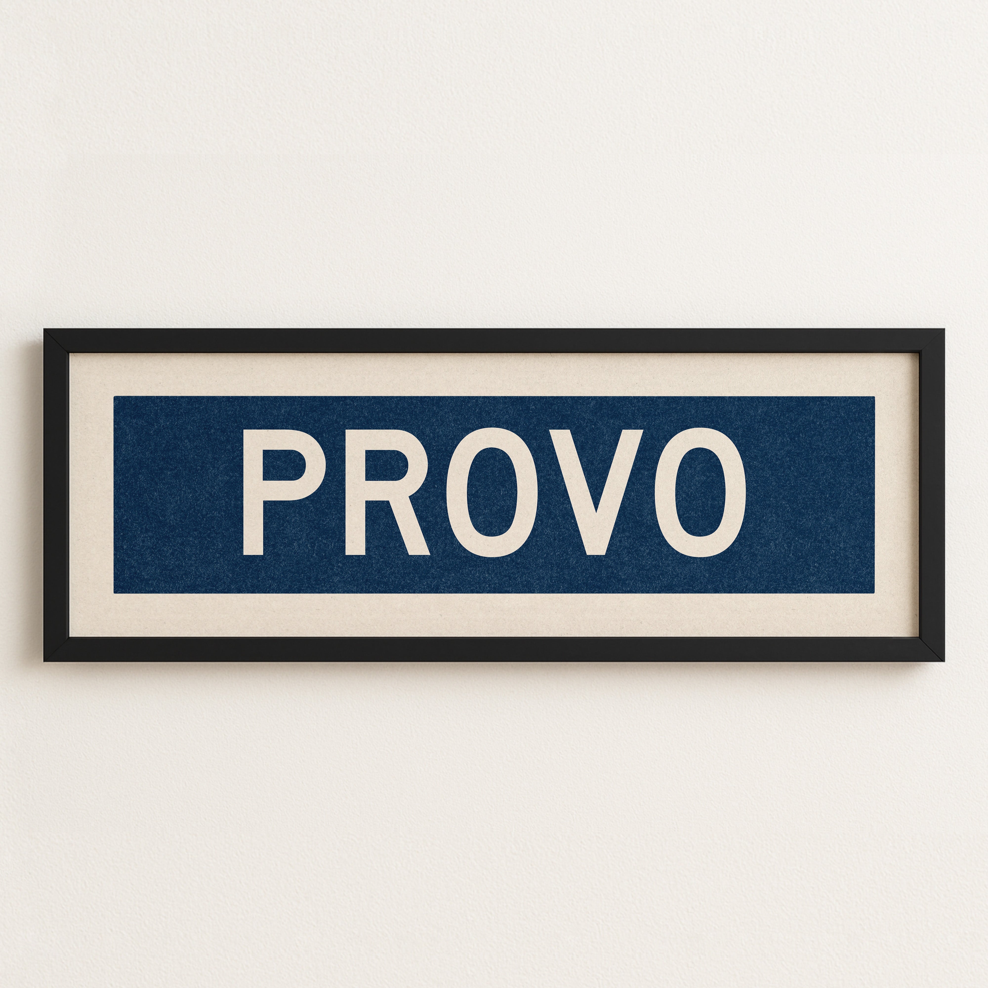 Framed Provo Navy Bus Scroll - Tejas Country Club