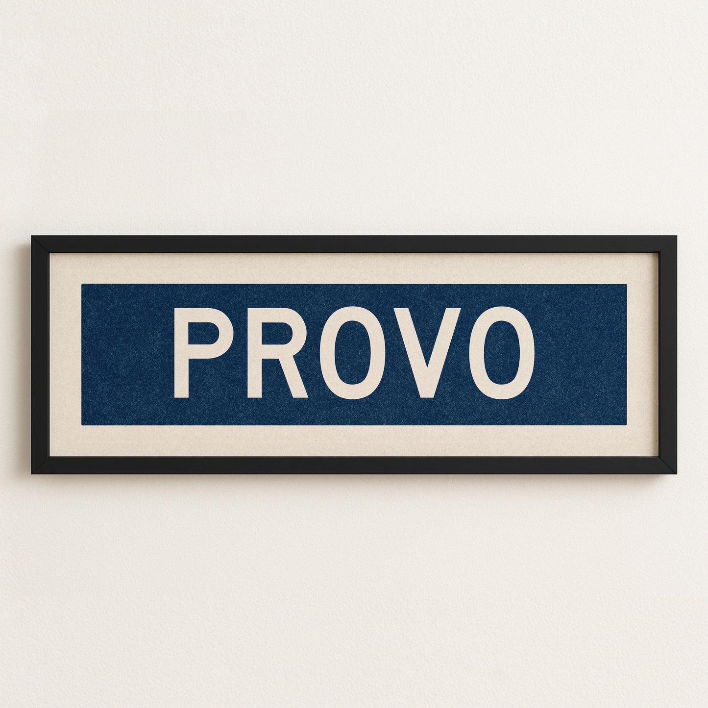 Framed Provo Navy Bus Scroll - Tejas Country Club