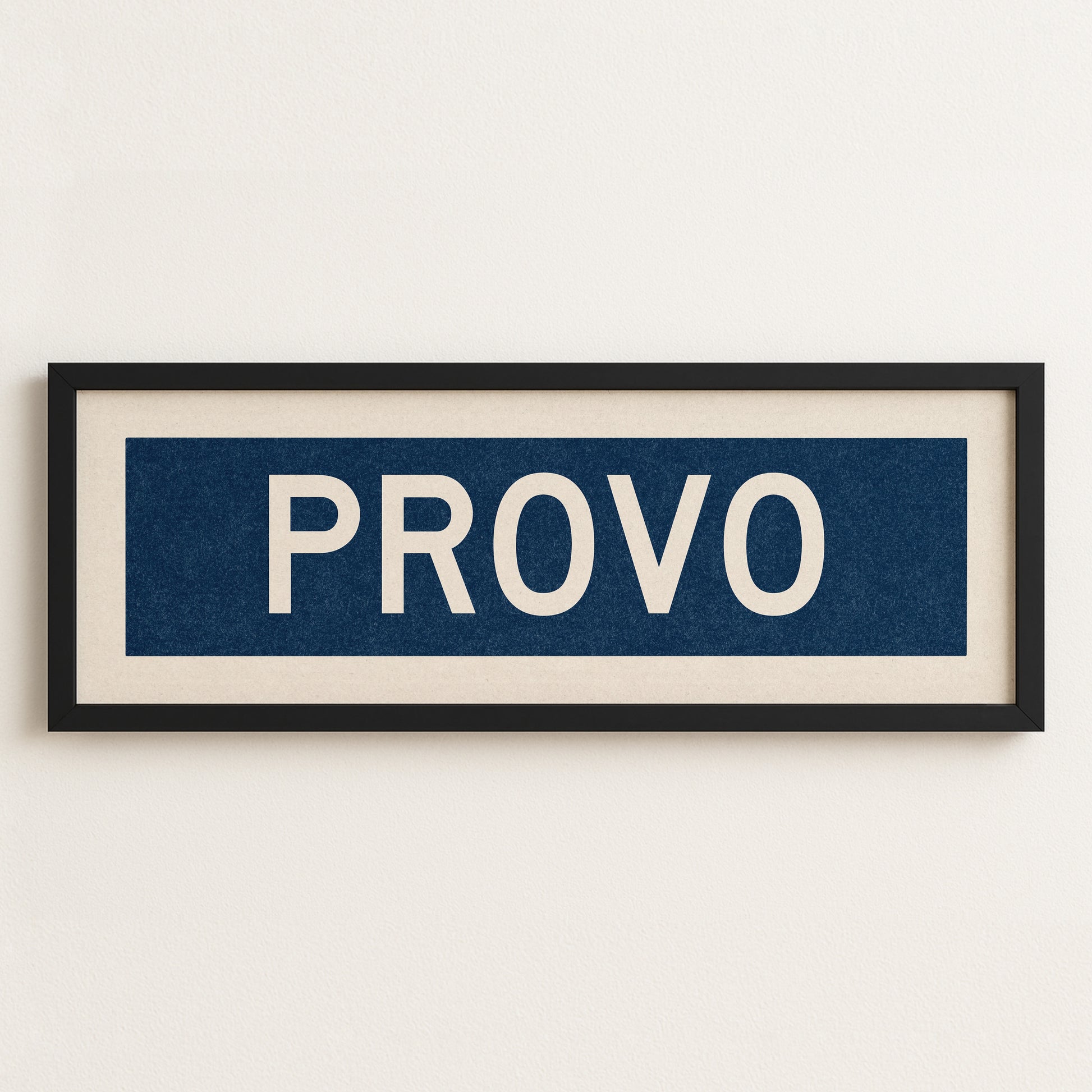Framed Provo Navy Bus Scroll - Tejas Country Club