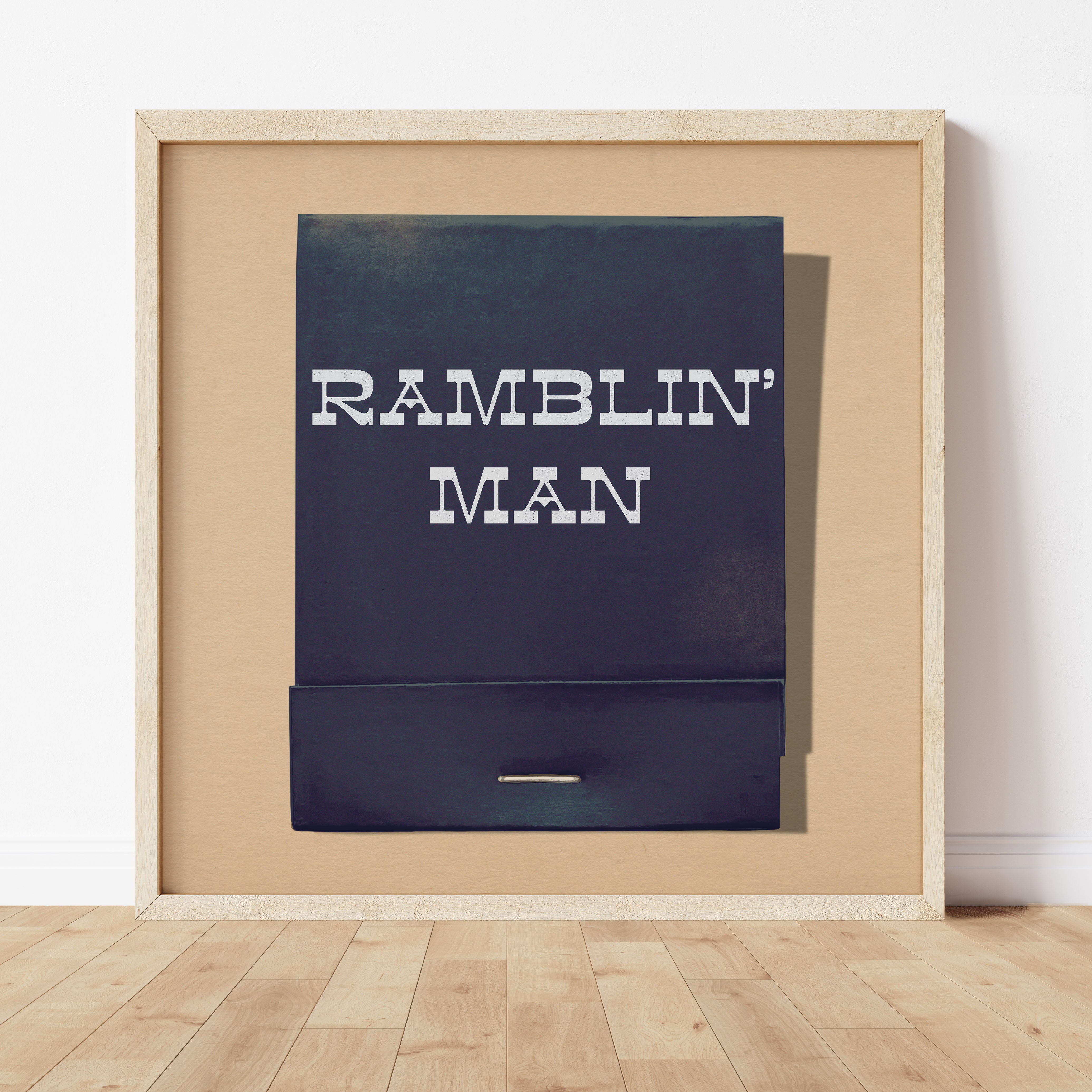Ramblin' Man Matchbook Art Print - Tejas Country Club