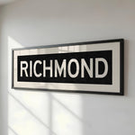Framed Richmond Virginia Bus Scroll - Tejas Country Club