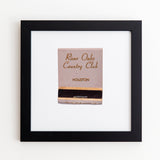 River Oaks Country Club Houston Matchbook Print