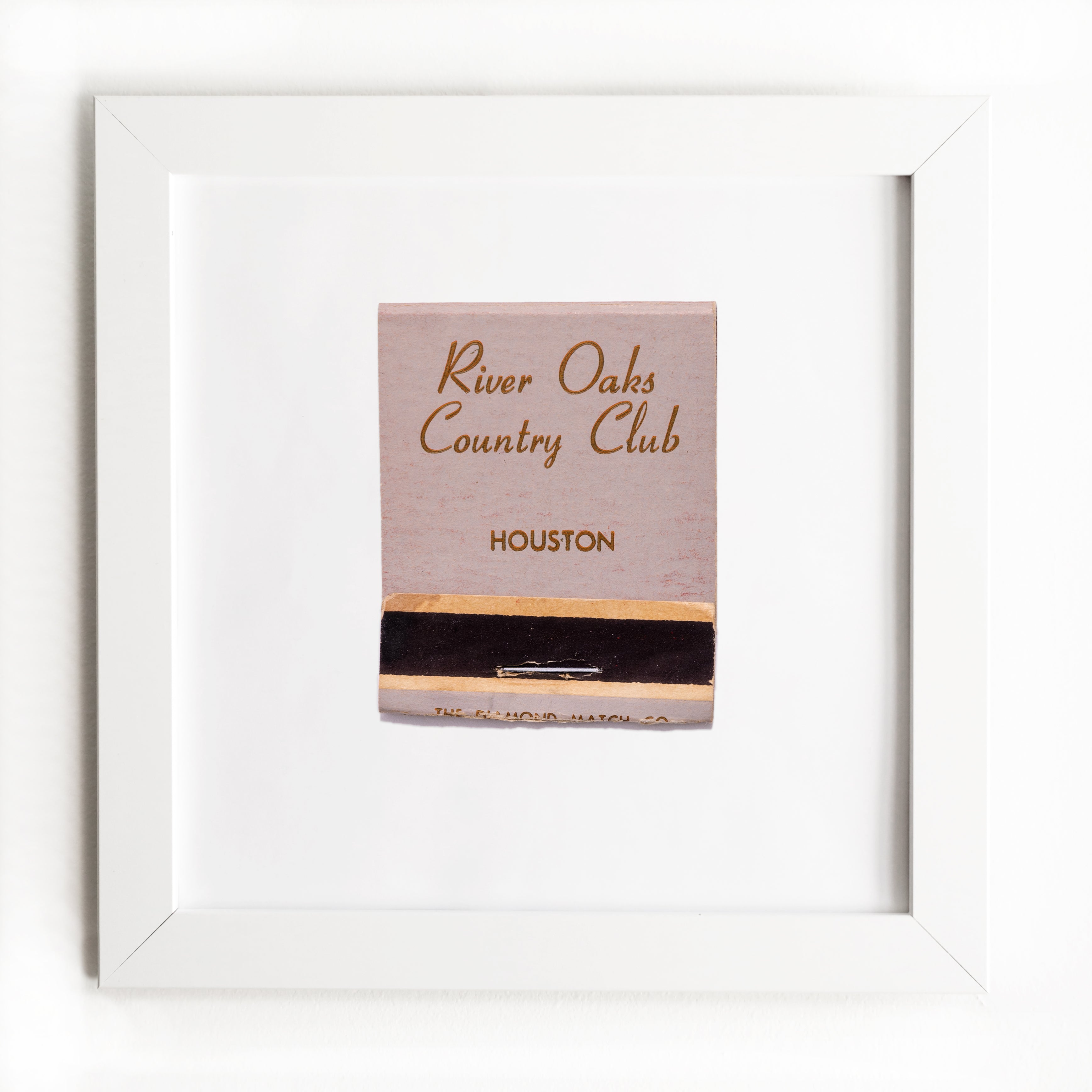 River Oaks Country Club Houston Matchbook Print
