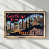 San Antonio Texas Vintage Postcard Print - Tejas Country Club