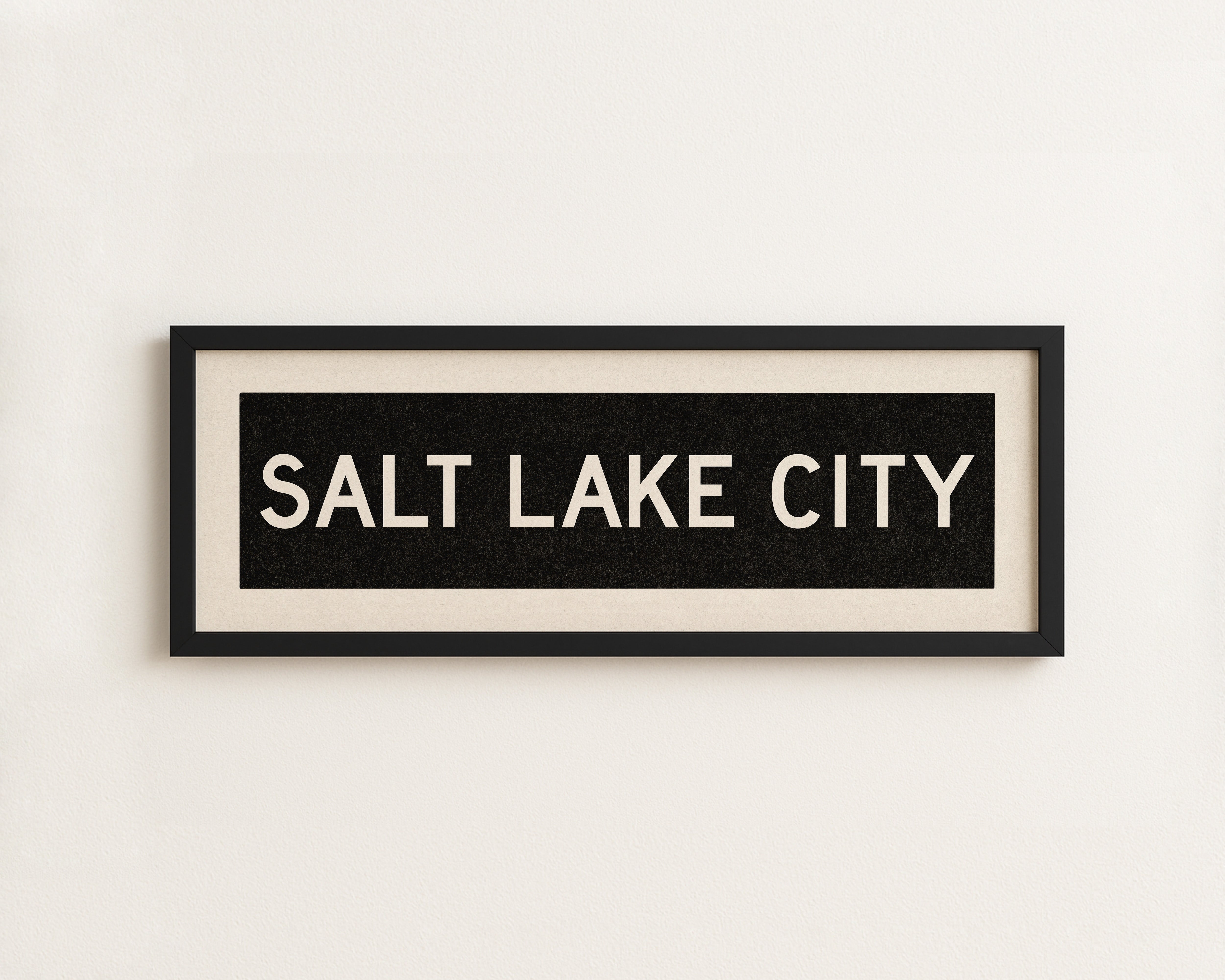 Framed Salt Lake City Utah Bus Scroll - Tejas Country Club