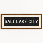 Framed Salt Lake City Utah Bus Scroll - Tejas Country Club