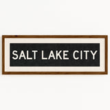 Framed Salt Lake City Utah Bus Scroll - Tejas Country Club