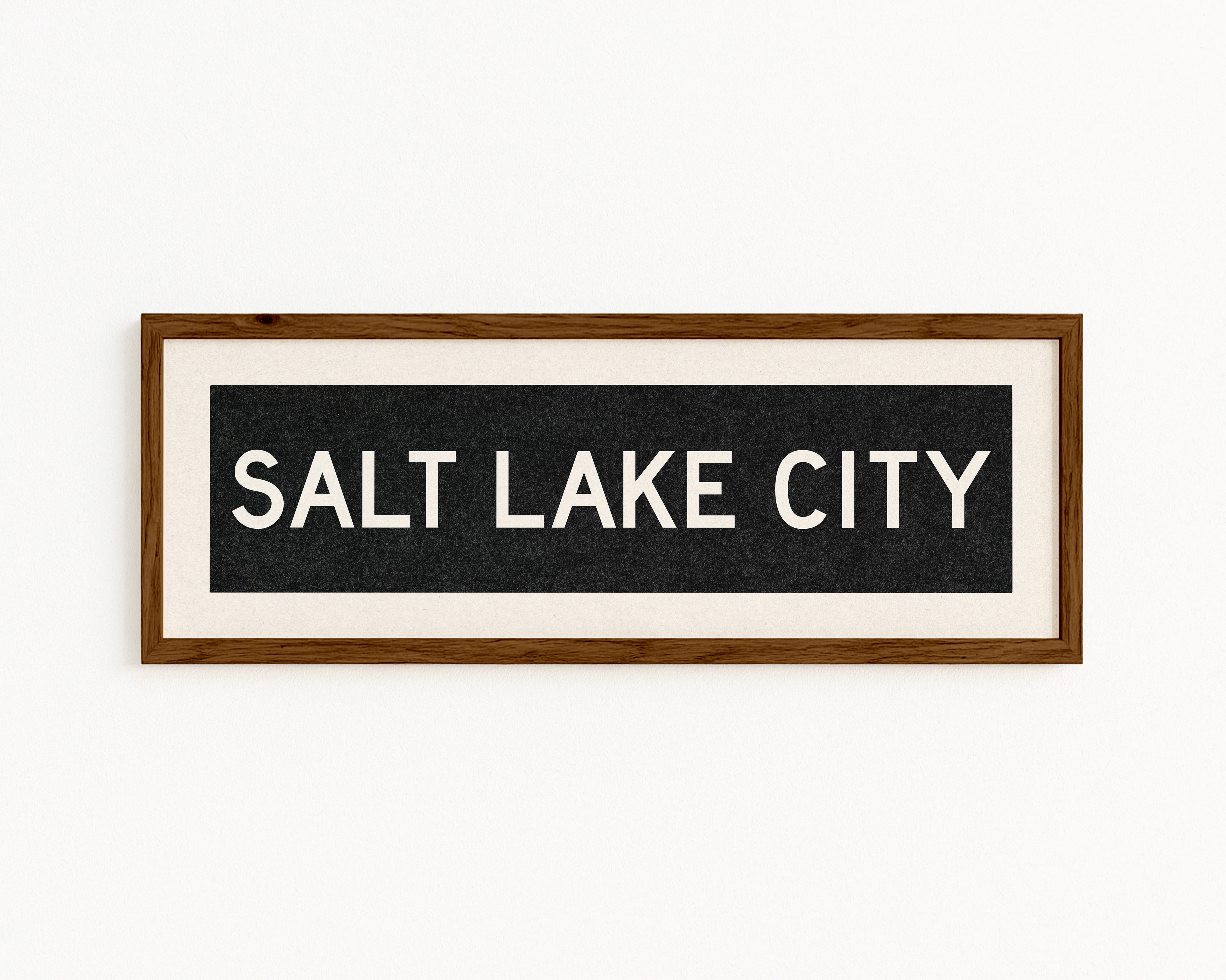 Framed Salt Lake City Utah Bus Scroll - Tejas Country Club