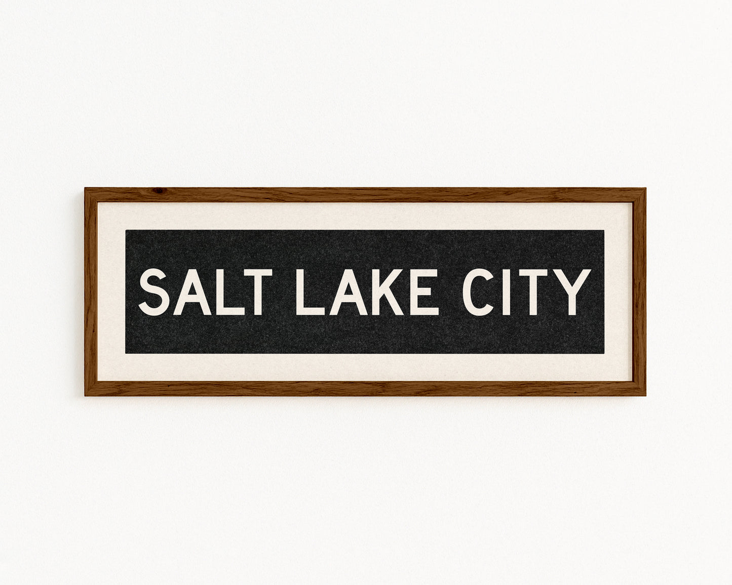 Framed Salt Lake City Utah Bus Scroll