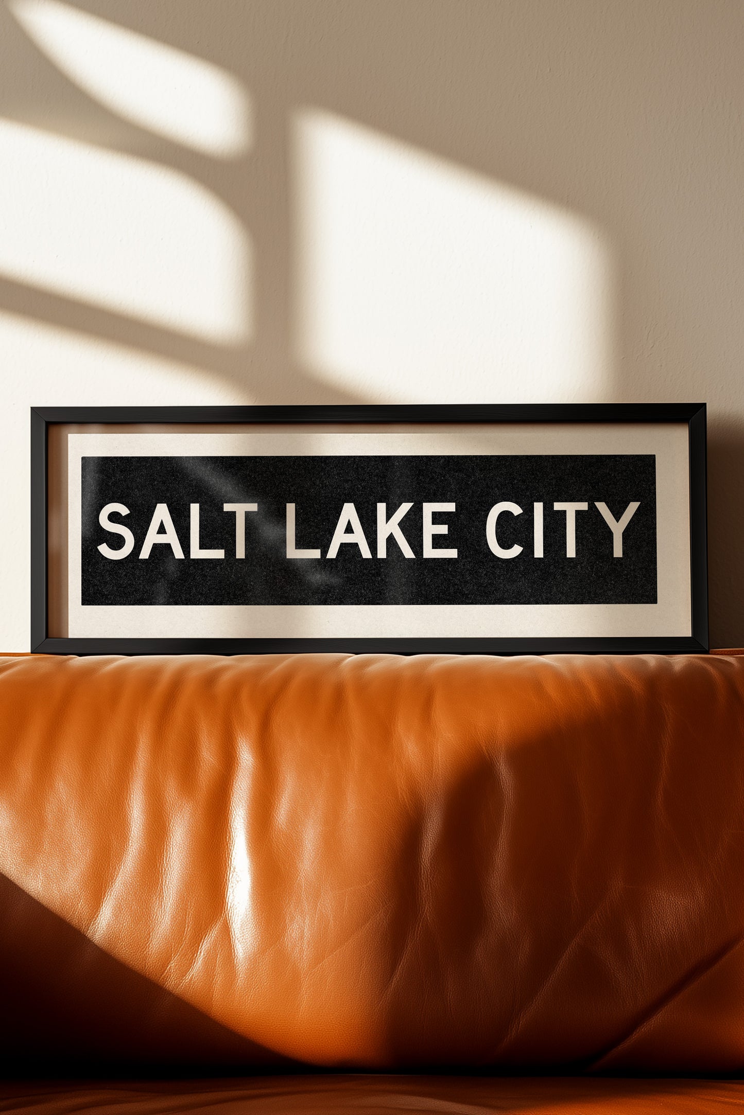 Framed Salt Lake City Utah Bus Scroll