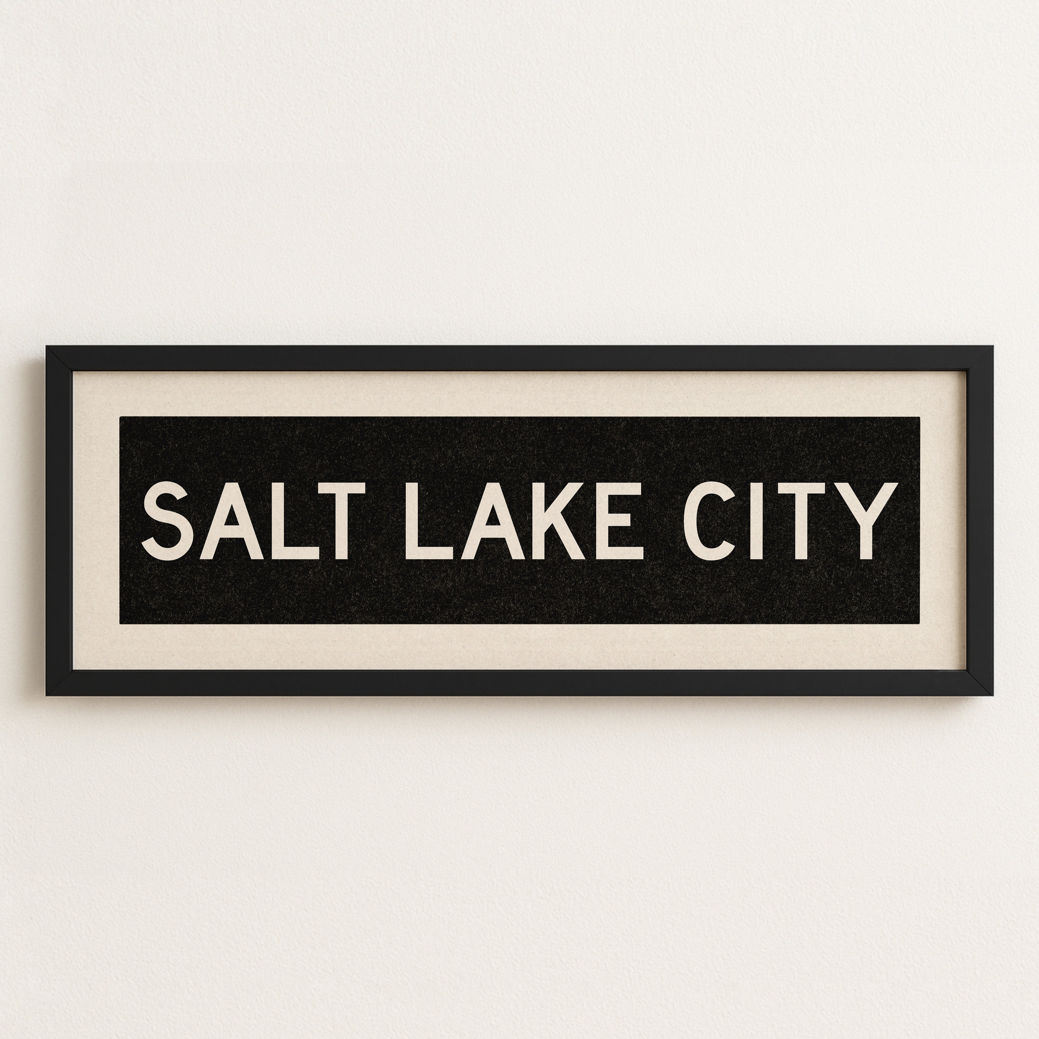 Framed Salt Lake City Utah Bus Scroll - Tejas Country Club
