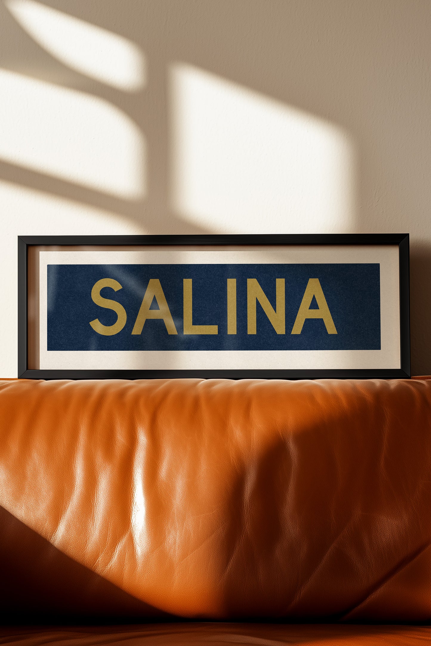Framed Salina KS Bus Scroll