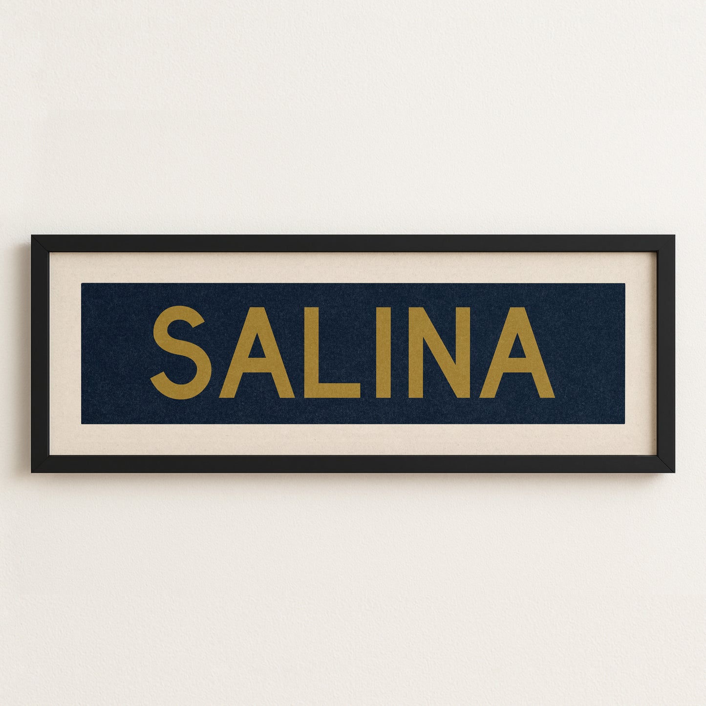 Framed Salina KS Bus Scroll