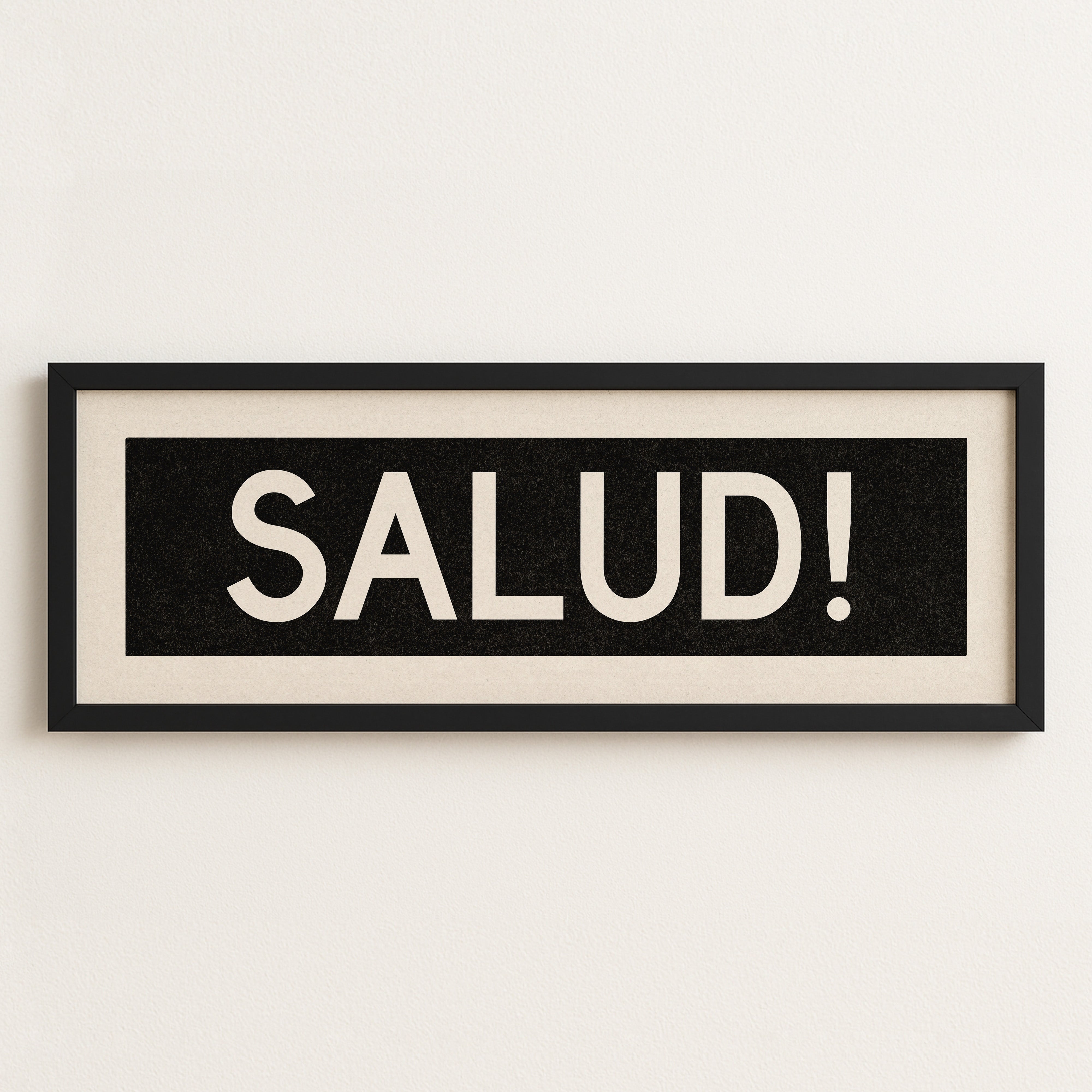 Framed Salud! Bus Scroll Sign - Tejas Country Club