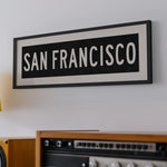 Framed San Francisco California Bus Scroll - Tejas Country Club