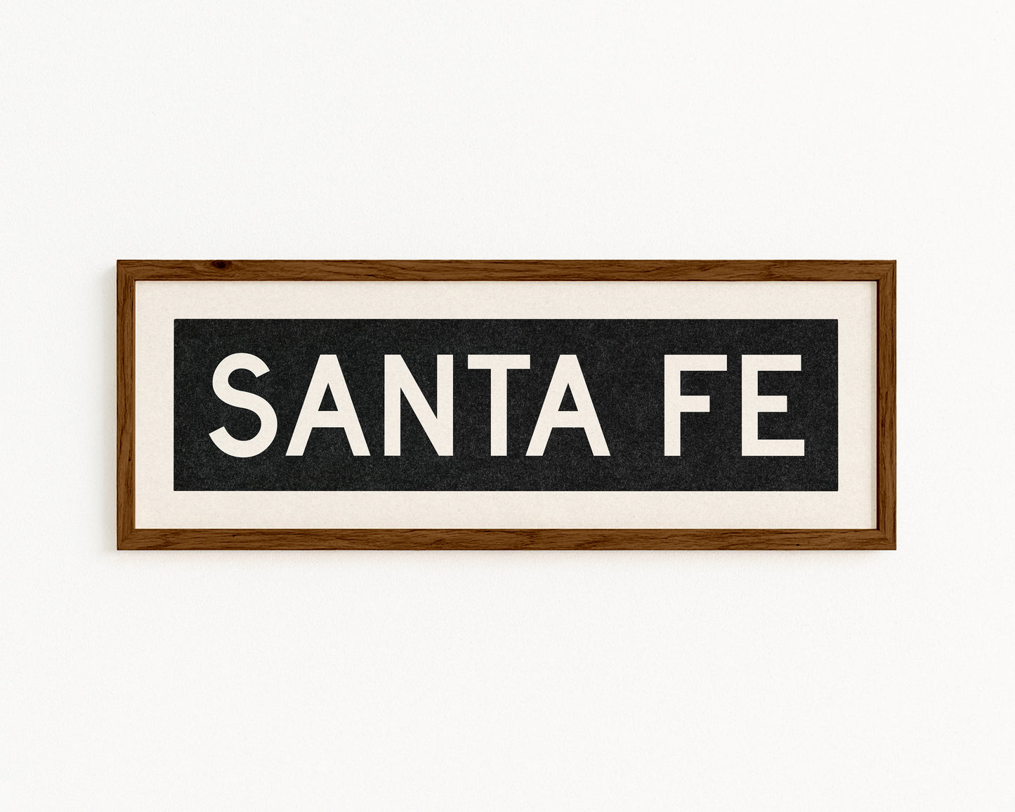 Framed Santa Fe New Mexico Bus Scroll