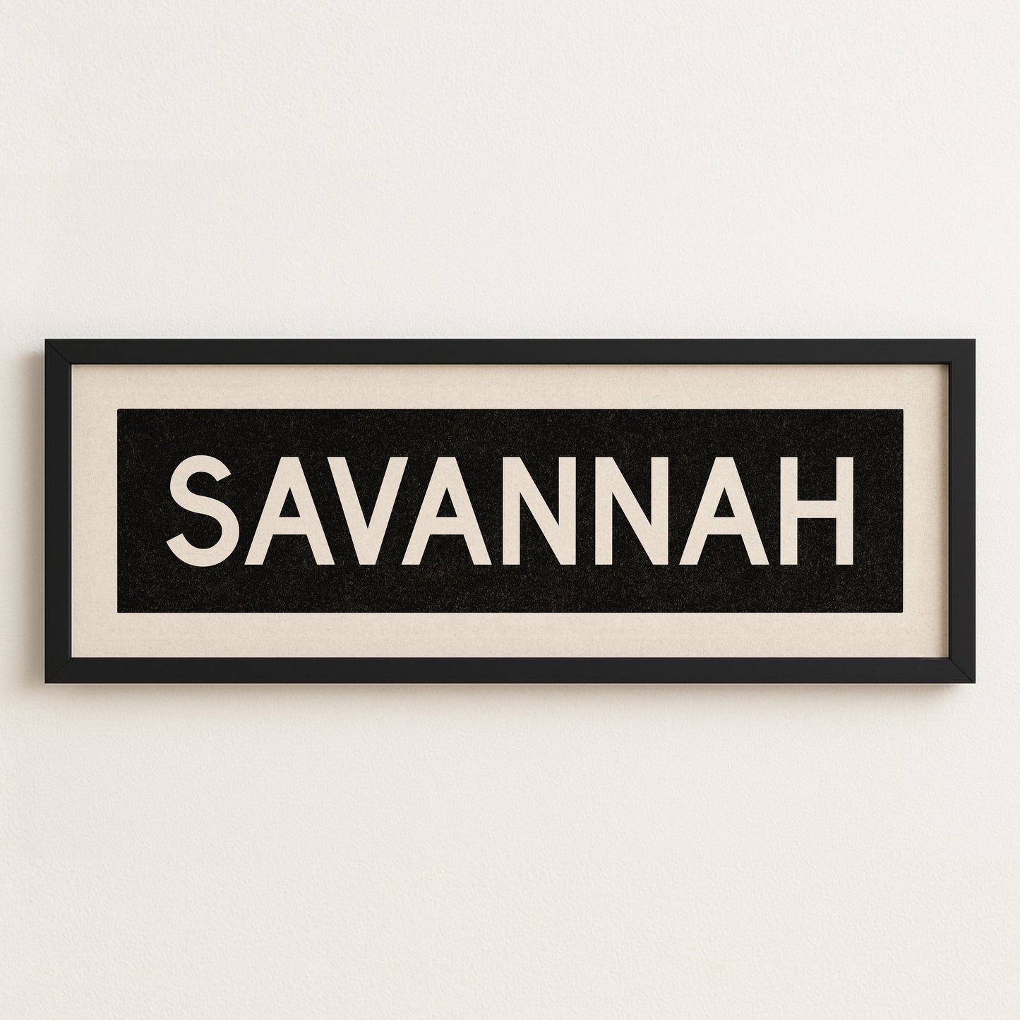 Framed Savannah Georgia Bus Scroll - Tejas Country Club