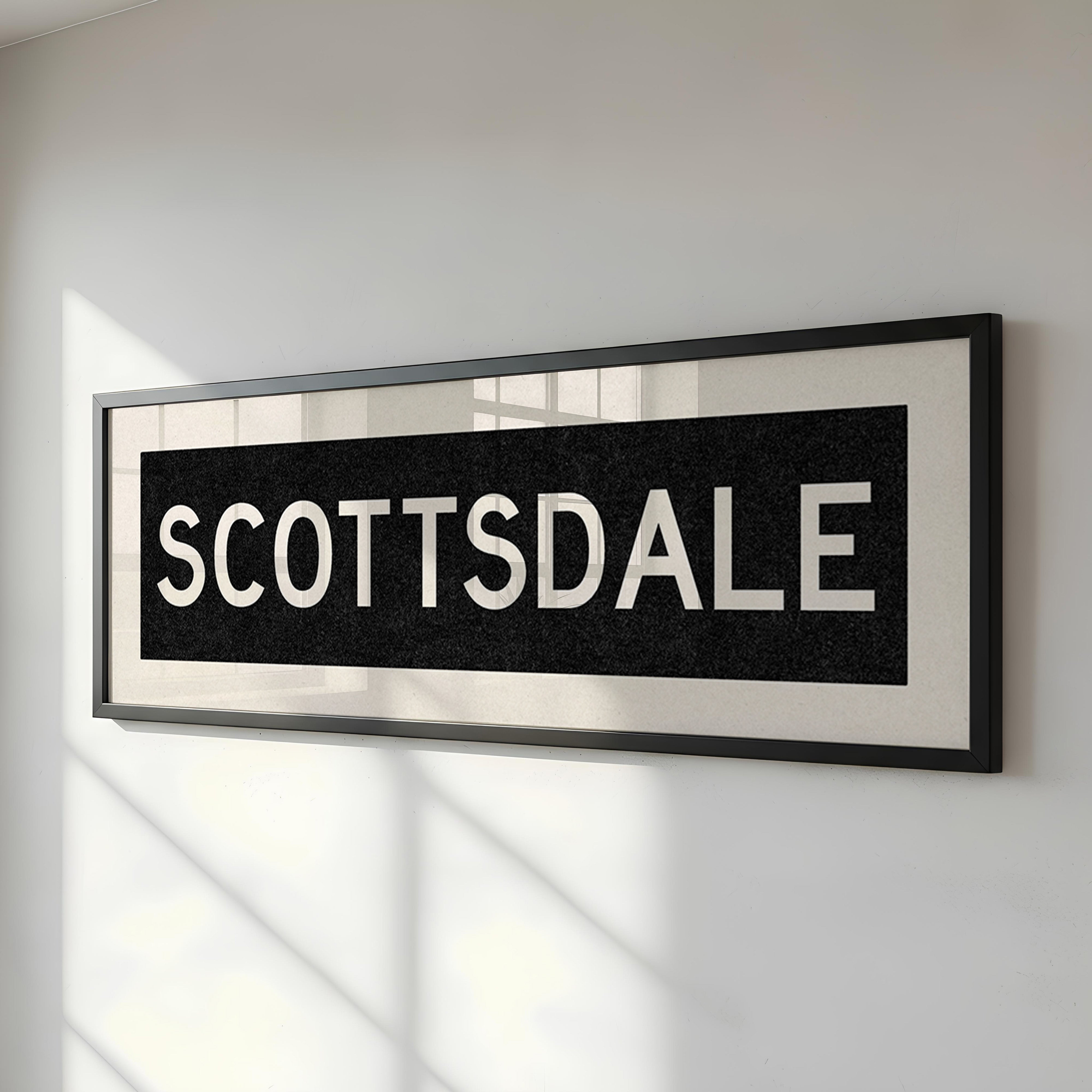 Framed Scottsdale Arizona Bus Scroll - Tejas Country Club