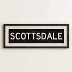 Framed Scottsdale Arizona Bus Scroll - Tejas Country Club
